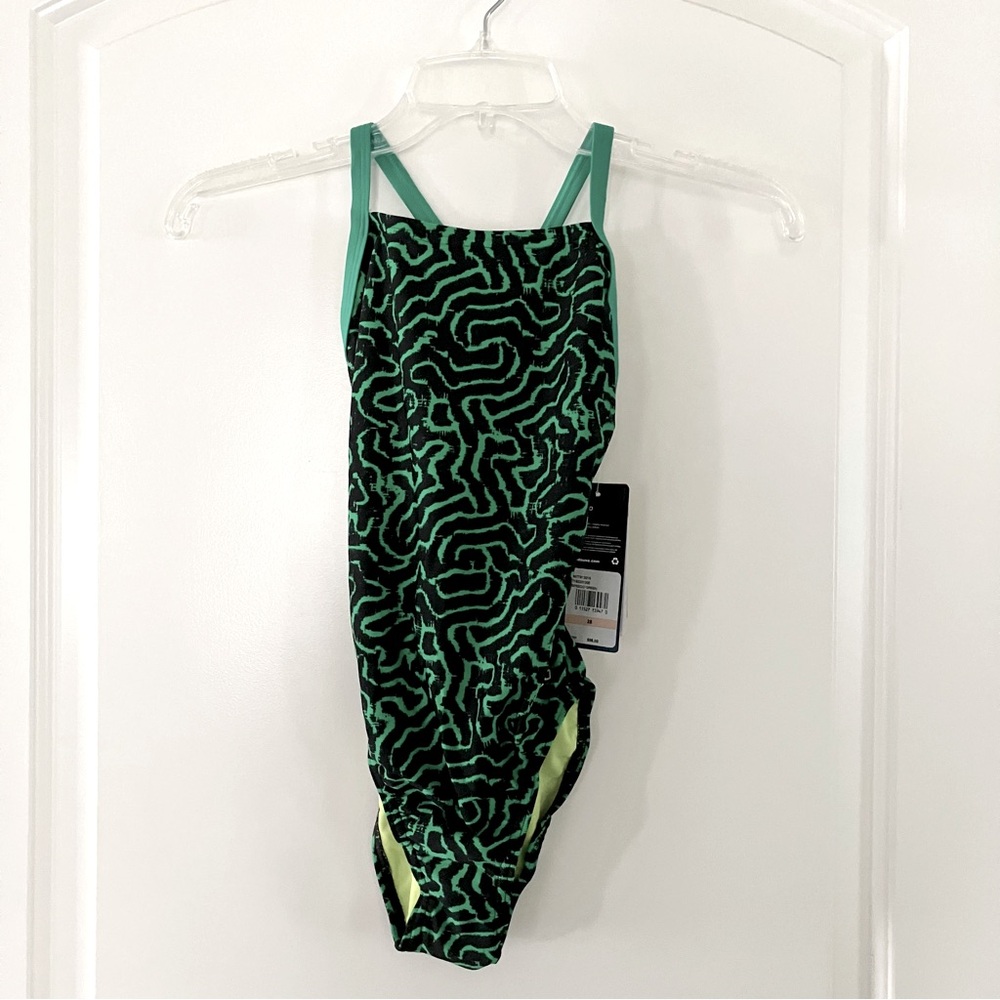 NWT Speedo Flyback Youth One-Piece Size 28